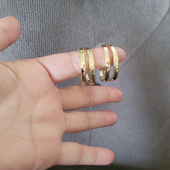 Kendra Scott "Zorte" Gold💛 Double✌Hoop Earrings - Picture 11 of 15